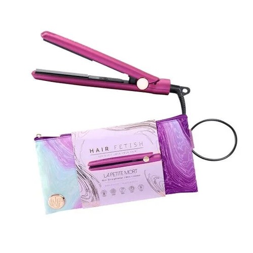 Japanese Tourmaline One-Pass 0.5" Travel Flat Iron w/ Pouch - Picture 3 of 8