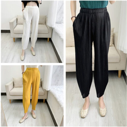 Class Pleatsplease Issey Miyake Wide Pants Yellow Pp83-Jf422 Class Pleatsplease Issey Miyake Wide Pants Yellow Pp83-Jf422