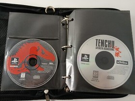 Vintage Playstation PS1 Game & Memory Card Storage Case FULL OF 27 VIDEO GAMES