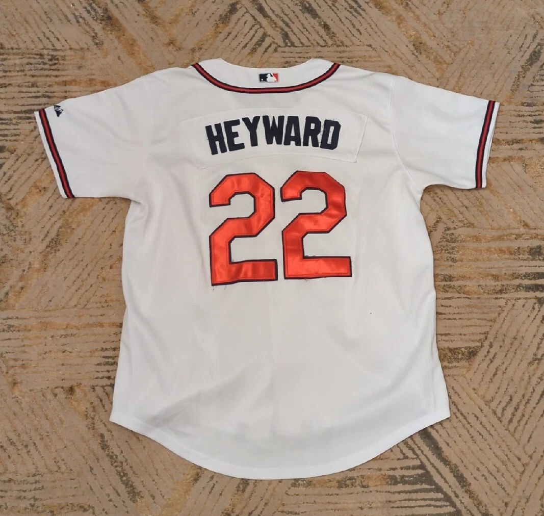 Atlanta Braves Jersey Majestic MLB Jason Heyward #22 White Home Size 50 XL