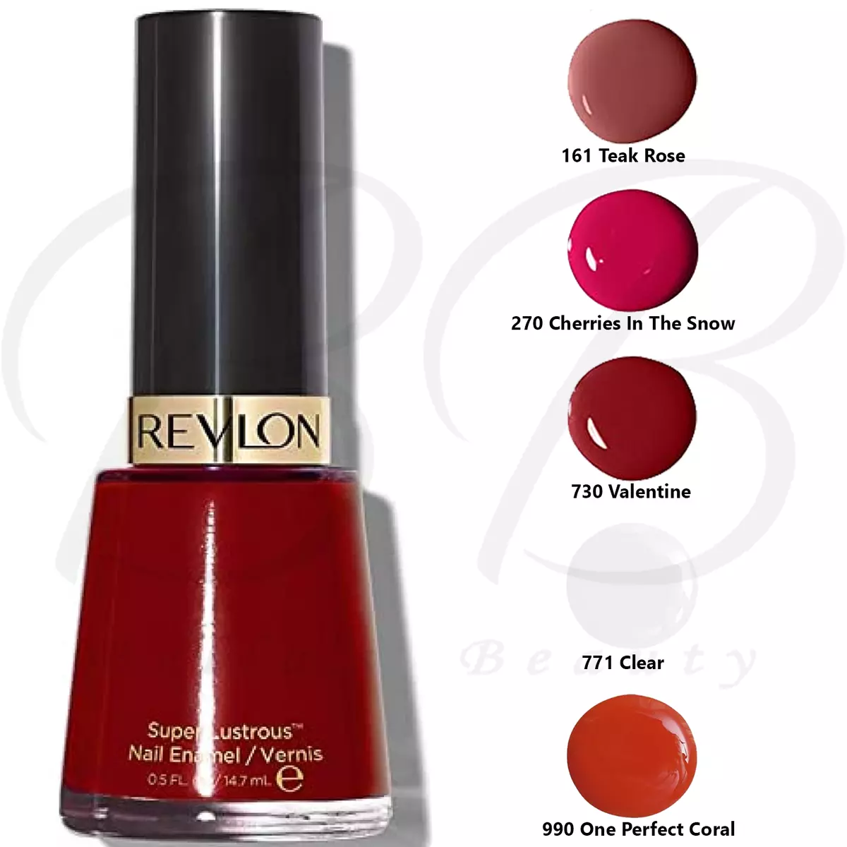 REVLON Enamel Glossy Anti Fade Long Lasting Nail Polish 14.7ml CHOOSE SHADE