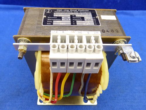 Ernst Plathner S500 Control Transformer S 500 Pri. 380V sec. 220V
