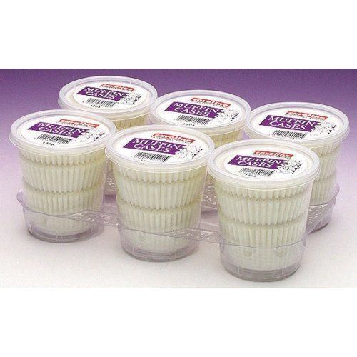 100 Small Petit Four Cases Plain White Paper Cup Cake Non Stick Baking 100 Pcs - Picture 1 of 3