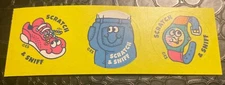 80’s Fashion Scratch N Sniff Small Sticker Strip Of 3 Stickers