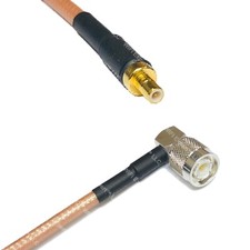 RG400 SMB MALE to TNC Male Angle RF Cable FAST-SHIP LOT