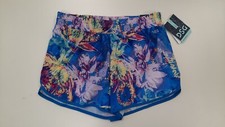 DSG Girls Stride Mid Rise Run Short, Jungle Floral Multicolor, Size XL, NEW