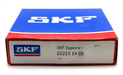 SKF 22215 EK C3 SPHERICAL ROLLER BEARING 75x130x31mm Free Return & Shipping New