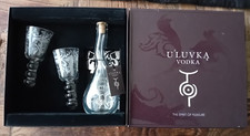 U'Luvka bottle and glasses. polish. boxed. glasses are usused