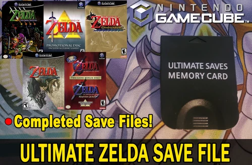 Zelda Ocarina of Time Master Quest 100% Ṥave Gamecube Memory Card! (NO GAME)
