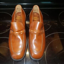 Leather Classics by Mason Men's sz 7.5 D Loafers  slip on Brown