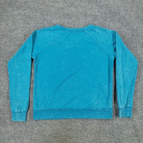 Disney Sweatshirt Women XS Blue Jasmine Aladdin Movie Graphic Long Sleeve Adult - Picture 9 of 14
