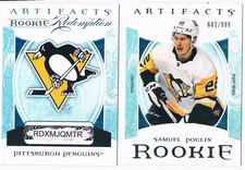 2022-23 UPPER DECK ARTIFACTS ROOKIE SAMUEL POULIN 682/999 PITTSBURGH PENGUINS