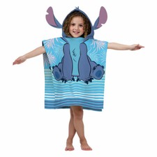 NEW Disney Lilo Stitch Beach Bath Towel Hooded Poncho Official Licensed