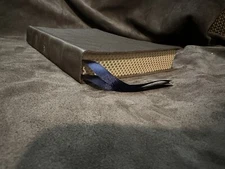 NKJV NEW KING JAMES VERSION bible genuine leather maclaren words Of Christ Blue