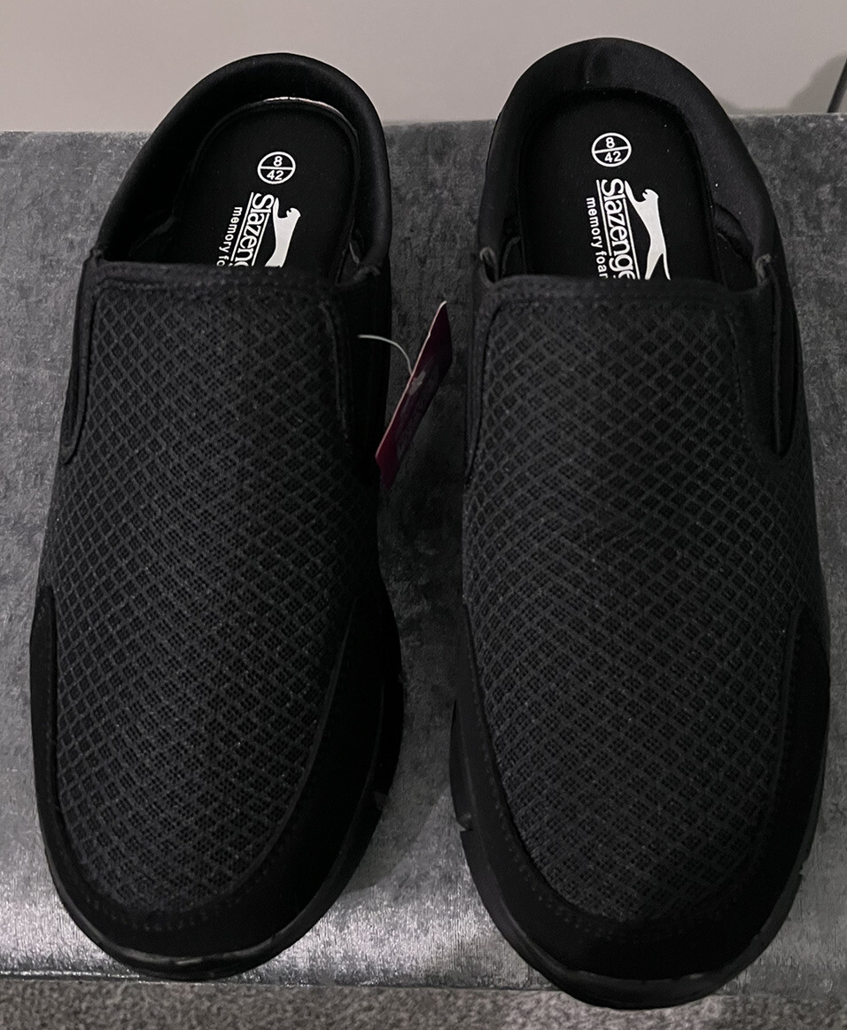Mens Slazenger Breathable Mesh Zeal Mule Slip On Trainers Size 8 Uk