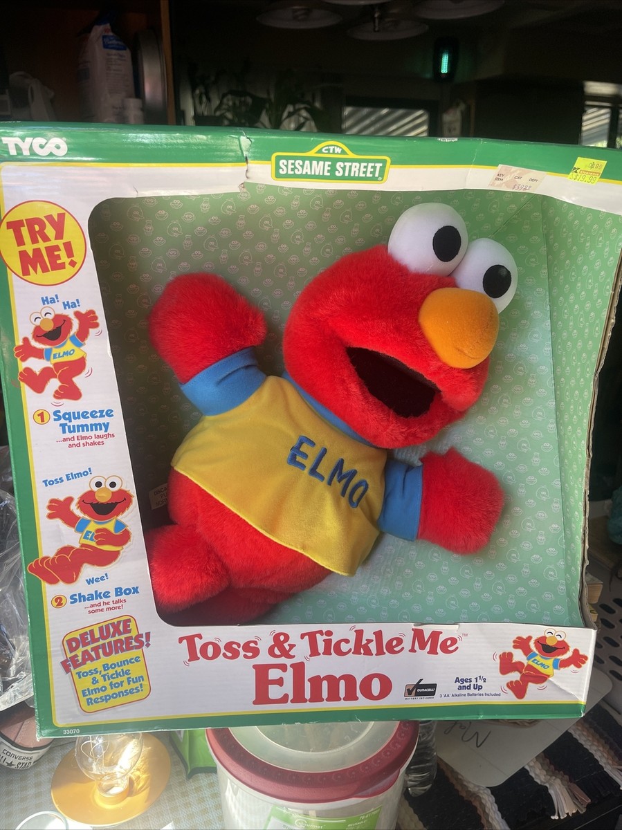 New in box Toss and Tickle Me Elmo Plush Doll 1997 Tyco 14