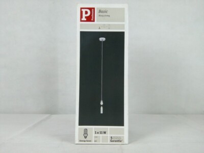 11W Paulmann 998.36 basic pendant light ceiling lamp hanging lamp 230V E27 chrome