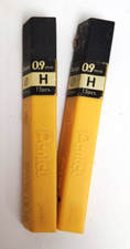 PENTEL 0.9mm H Lead REFILL Mechanical Pencil 2 Tubes-15 Leads Vintage