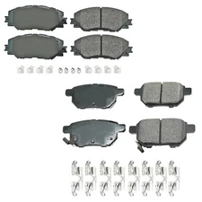 Akebono ProACT Front Rear Ceramic Brake Pads Kit for Scion xB Toyota Matrix FWD