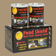 TAN 1.5 Quart Kit Pond Armor Shield Non Toxic Epoxy Sealer Pond Liner Paint