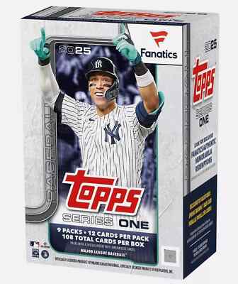 2025 Topps Series 1 Fanatics Exclusive Blaster Box Baseball Sealed FREE  SHIP