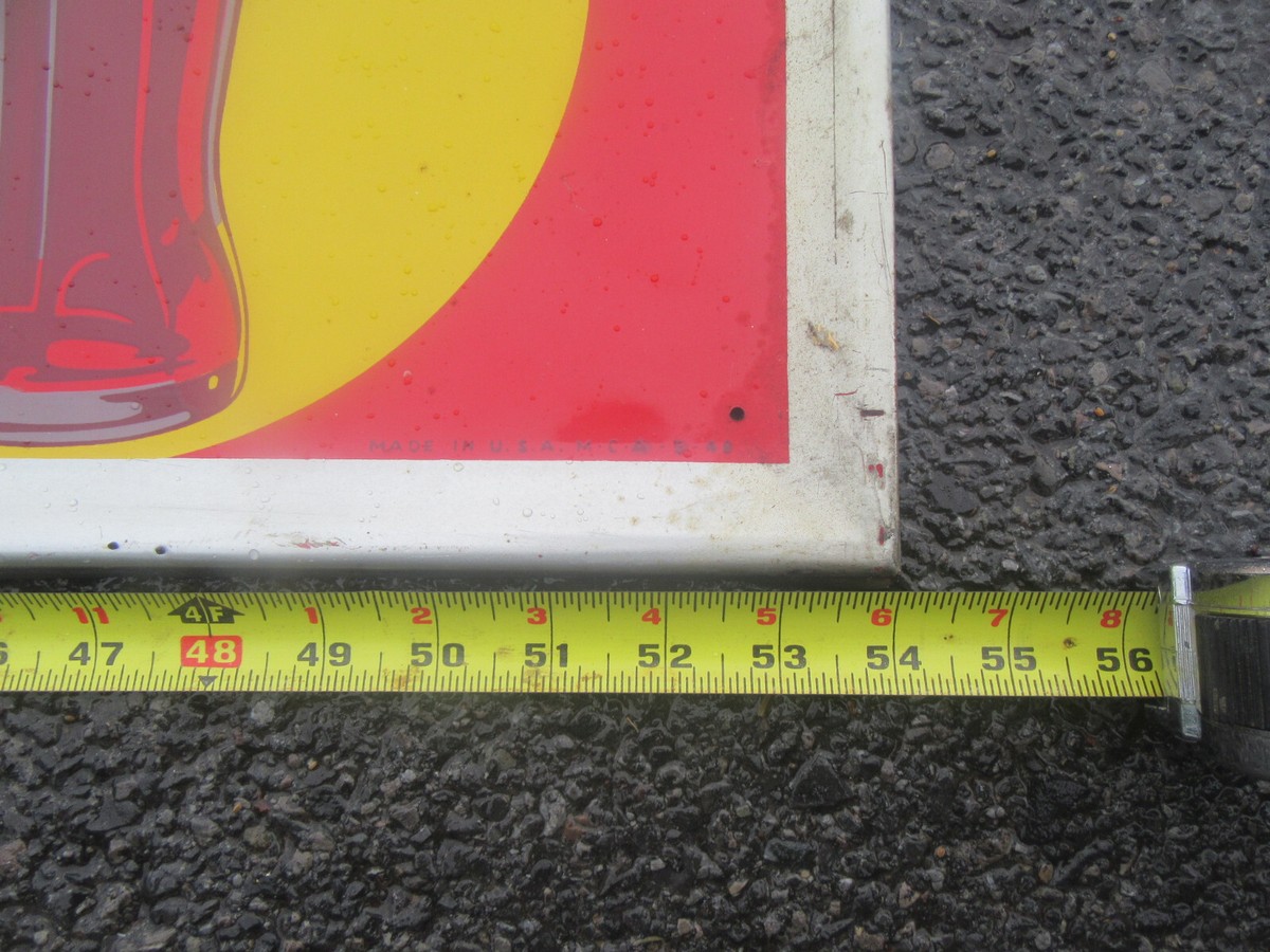 1940’s USA コカコーラ 1940's Coca-Cola Enamel? Porcelain? MCA Tin Sign 54