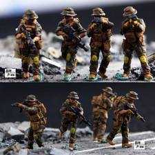 Homemade 1/72 US Jungle Rangers Special Operations 4 Soldiers Finished Model
