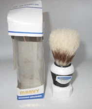 NIB Men's MARVY Pure Bristle Shaving Brush, Sterilized