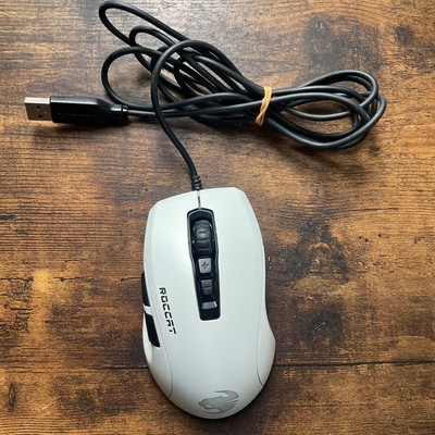 Roccat Kone Pure Ultra Wired Gaming Mouse White JUNK Untested