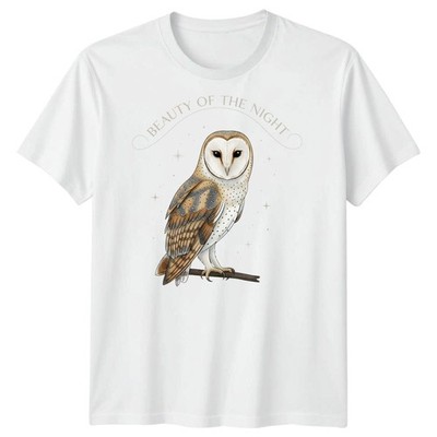Beauty Of The Night Owls Animals Herren T-Shirt Wildlife Bird Tee