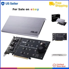 Computer Storage Expansion Card M.2 PCIe x16 4 Drive Support Raid Boot