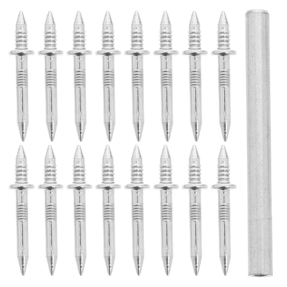 101Pcs Durable Double Headed Steel Nails Silver Invisible No Mark for ...