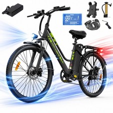 Herren 250W 26 Zoll Elektrofahrrad 25KM/h 20Ah 7-Gang Pedelec E-Bike 120km