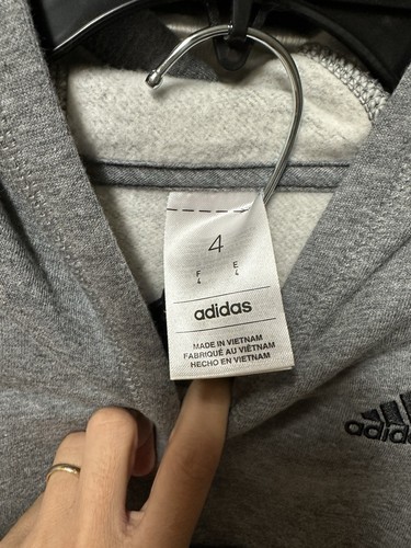 Adidas Unisex Hoodie Set Gray Size 4 - Picture 5 of 5