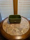 Vintage Haeger Pottery Rectangle Planter | Green Glaze 3992 - USA Sm Chip On Rim