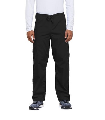 Scrubs Cherokee Workwear Men's Drawstring Pant 4100 BLKW Black Free Shipping