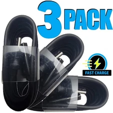 Paquete de 3 cables de carga rápida USB tipo C para Samsung Galaxy S8 S9 S10 S20