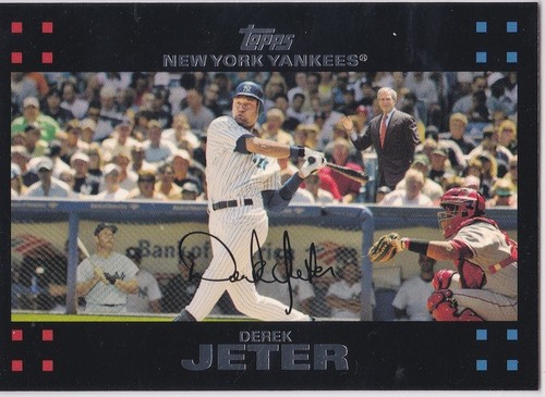 Derek Jeter [Red Back] #40 2007 Topps card
