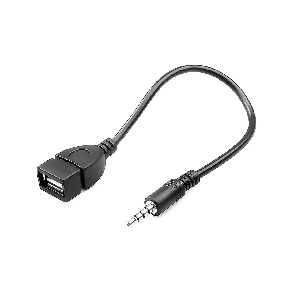 K04 3.5mm AUX Audio Stecker auf USB A Buchse Adapter Kabel für Autoradio Audio - Bild 4 von 4