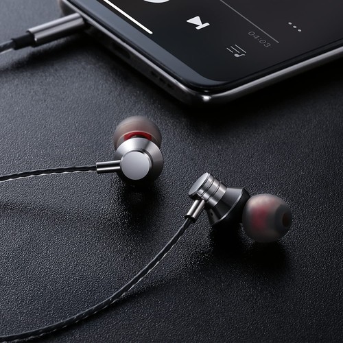 Wired Earbuds Headphones with Microphone Stereo Bass Earphones Noise Isolatio... - Zdjęcie 4 z 7
