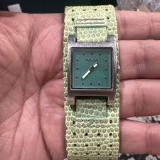 Working Nixon Ladies Silver Tone Green Dial D...