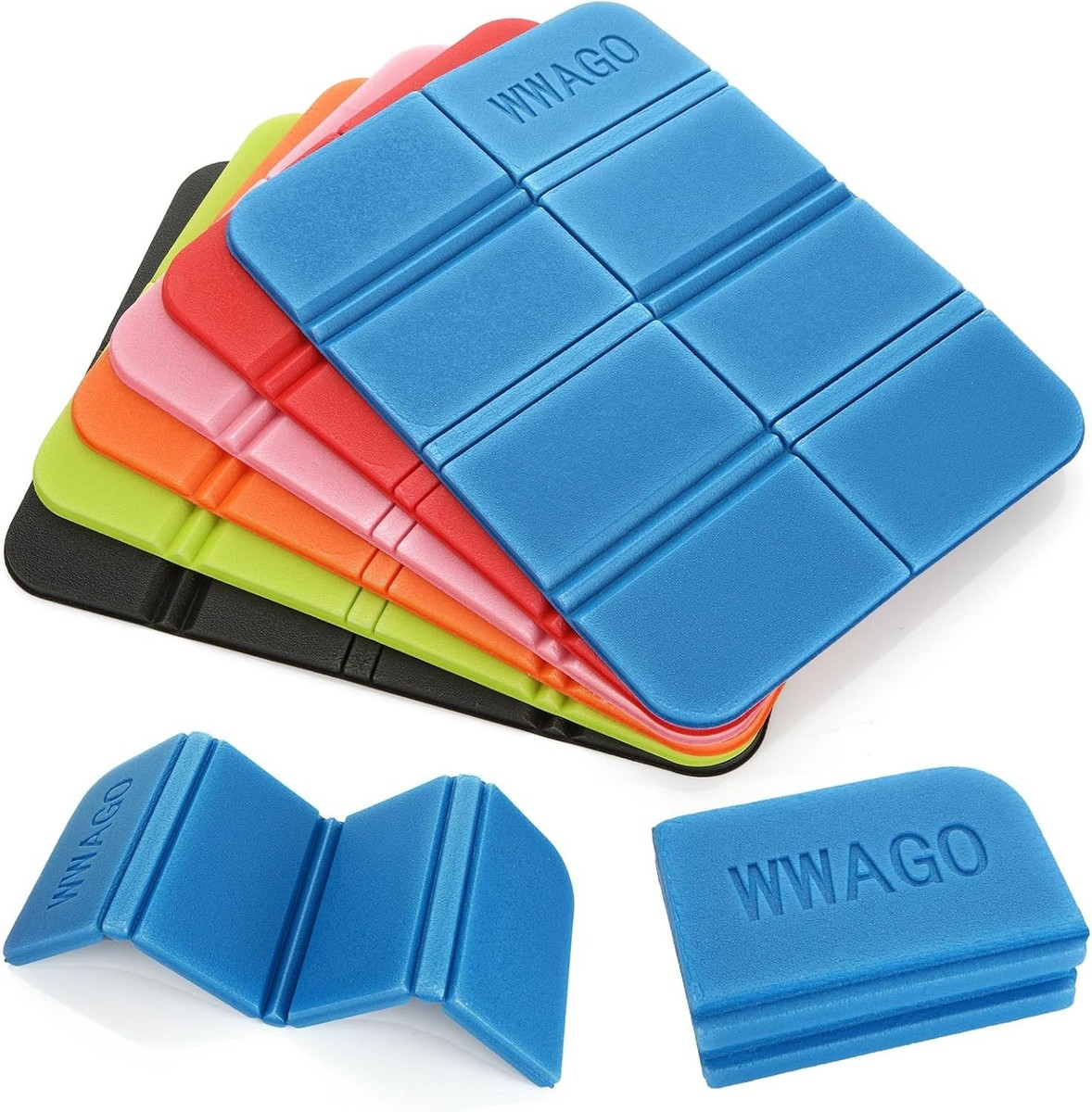 ASelected 2 Pack Hiking Seat Pads - Lightweight Foam, Waterproof, Folding Sit Mats For Walking & Outdoors