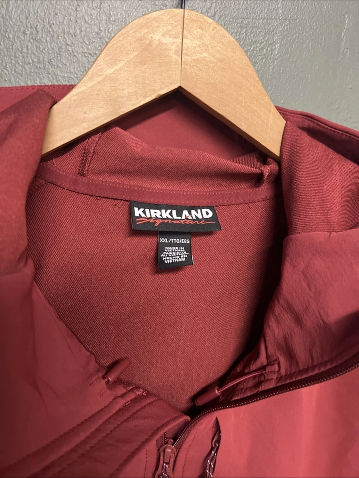 Kirkland Signature Mujer XXL 2XL Softshell Chaqueta con Capucha Roja Cremallera Foto 2 de 3