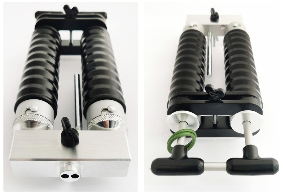 2 x 120ml / 4oz Aluminium Dual Injector for Soft Plastic Lure Mold ...