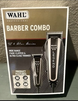 Wahl 8180 Professional 5-Star Series Barber Combo Legend Clipper & Hero Trimmer