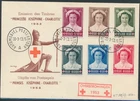 LS98982 Belgium 1953 Josephine-Charlotte red cross FDC used
