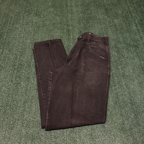 Vintage Rocky Mountain Rockies Jeans Womens 30/15 Black Made USA Bareback Rodeo
