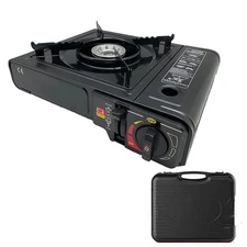 Portable Butane Burner Stove Camping Gas Grill f/ Picnic Hiking BBQ Cooking