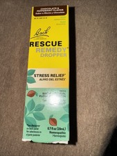 Bach RESCUE REMEDY Dropper Natural Stress Relief 0.7 Oz 20 Ml Chocolate Peppermi