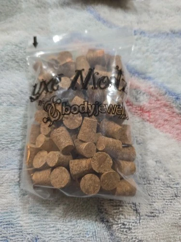 100pcs Small Body Piercing Corks for Body Piercings Needles - product listing photo